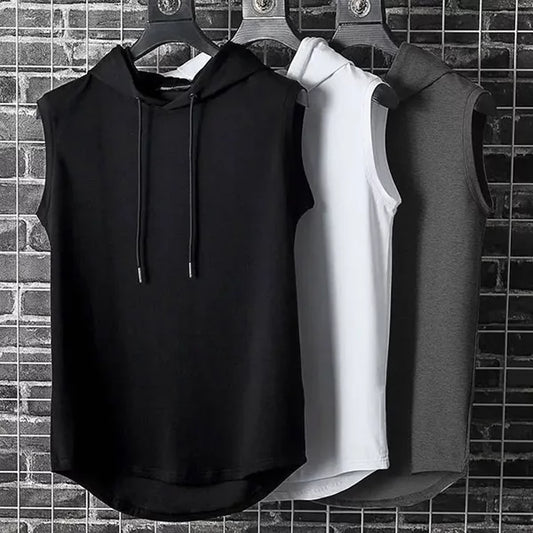Chemise D’Entraînement à Capuche sans Manches
